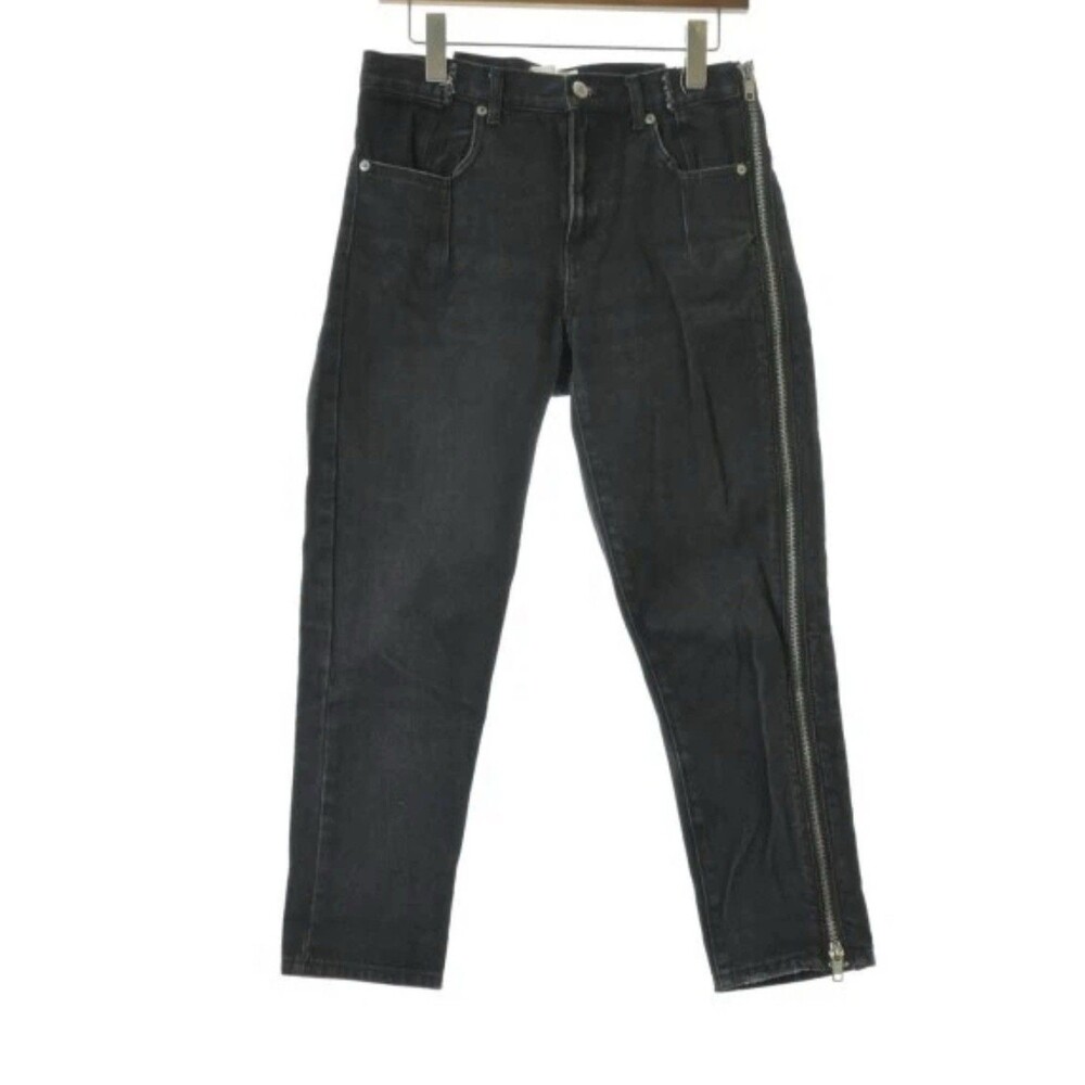 $395 3.1 Phillip Lim Women's Black High-Rise Zip Detail Jeans Pants Sz 0 (XS /S) - Picture 10 of 14